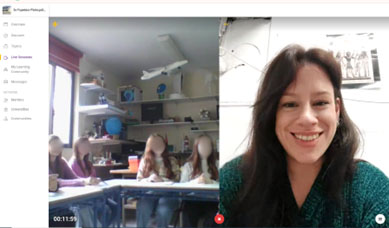 AMASE online events with students from the remote 2nd Gymnasium of Ptolemaida