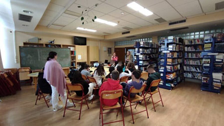 AMASE online events with students from the remote island Lemnos Gymnasium Moudros “Argirios Moschidis”