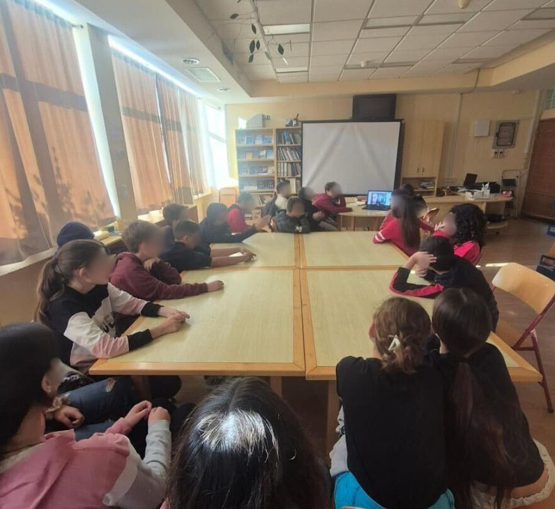 AMASE online event with students from the remote island of Lemnos